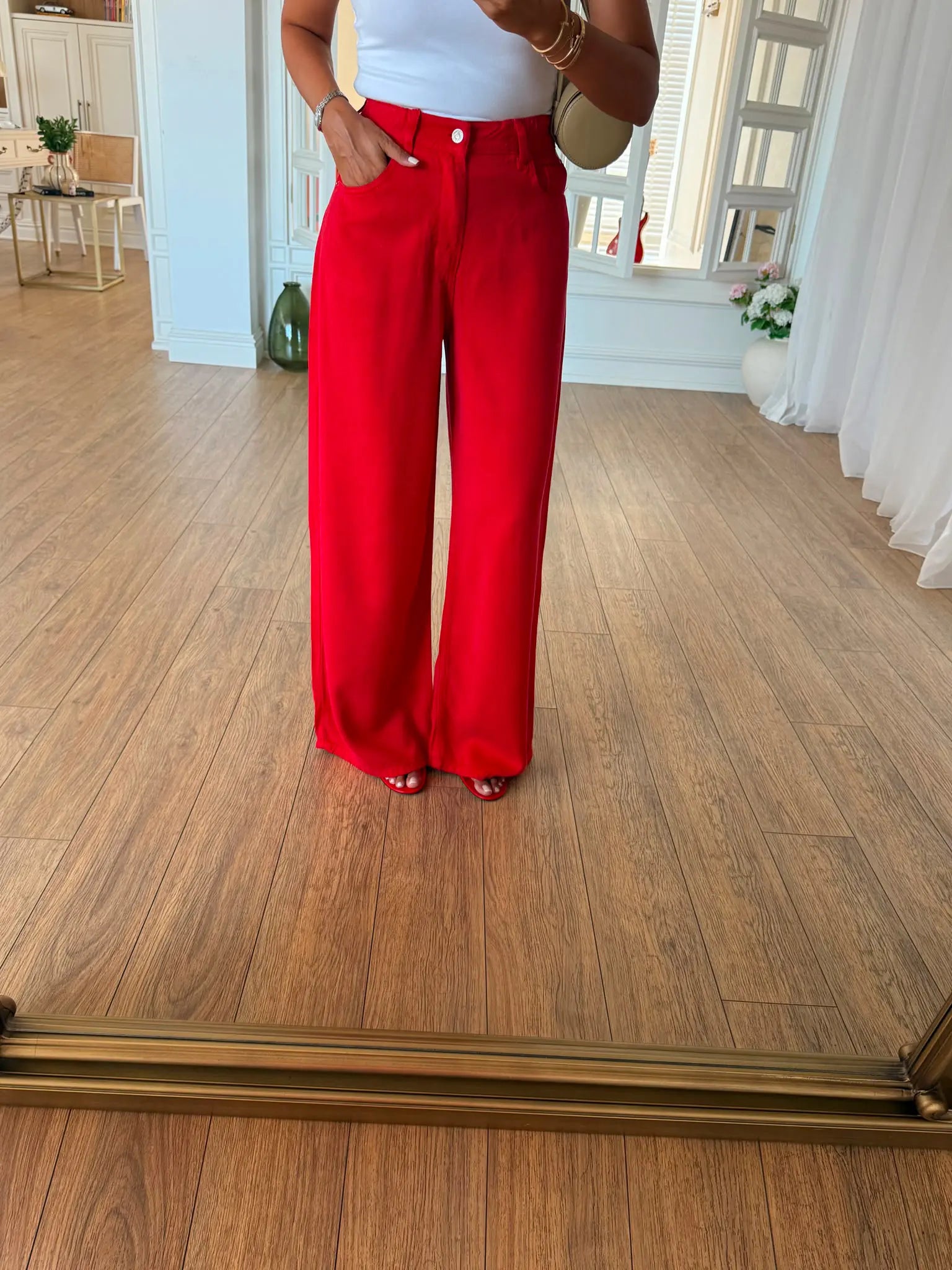 Tencel Jeans - Red