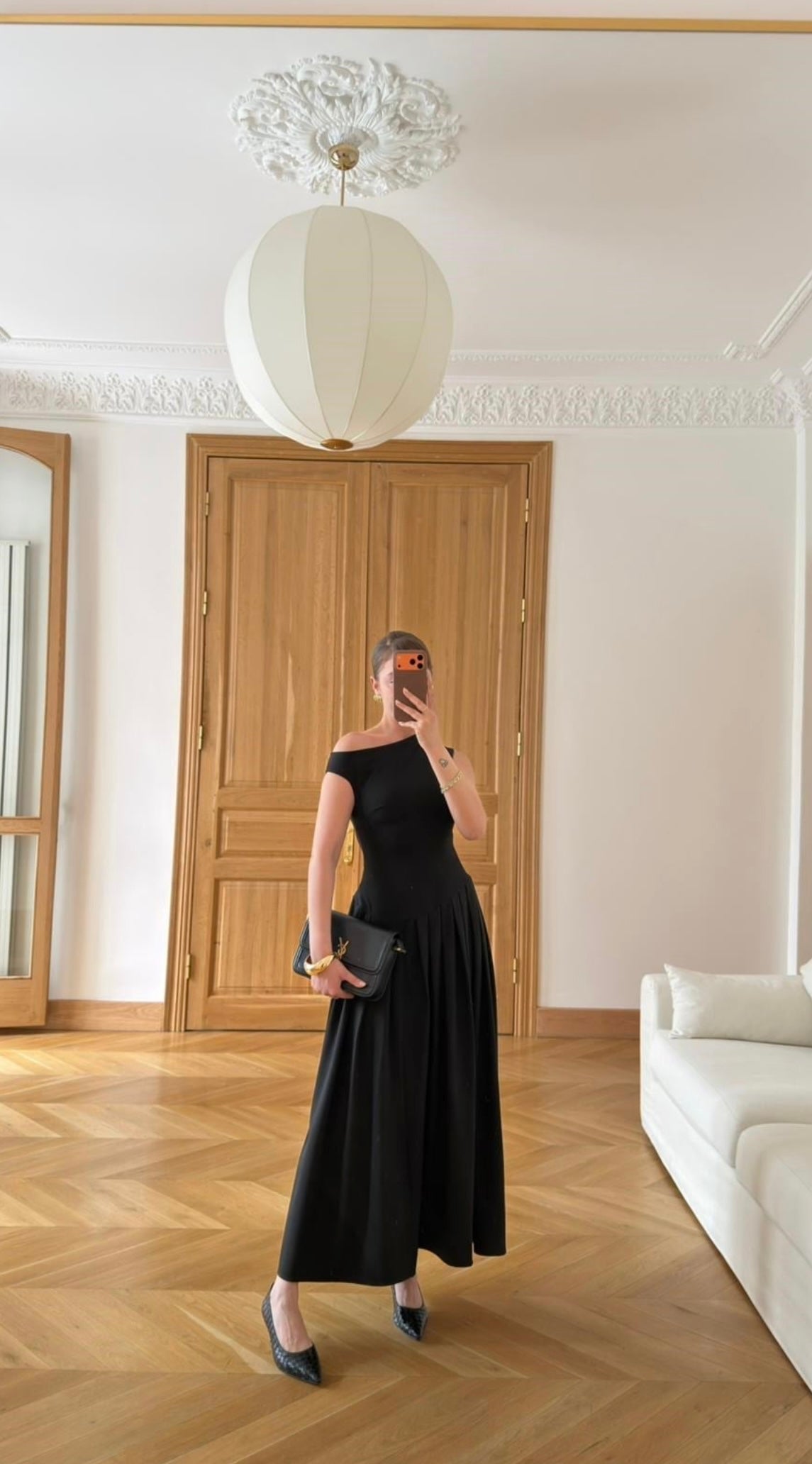 Asymmetrical Black Dress