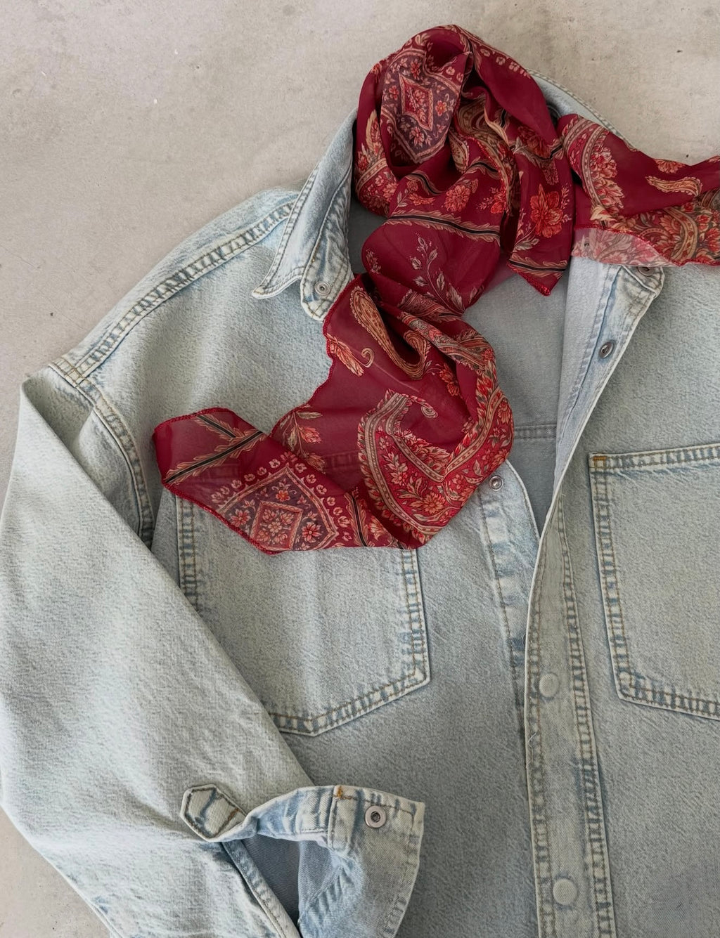 Light blue denim shirt