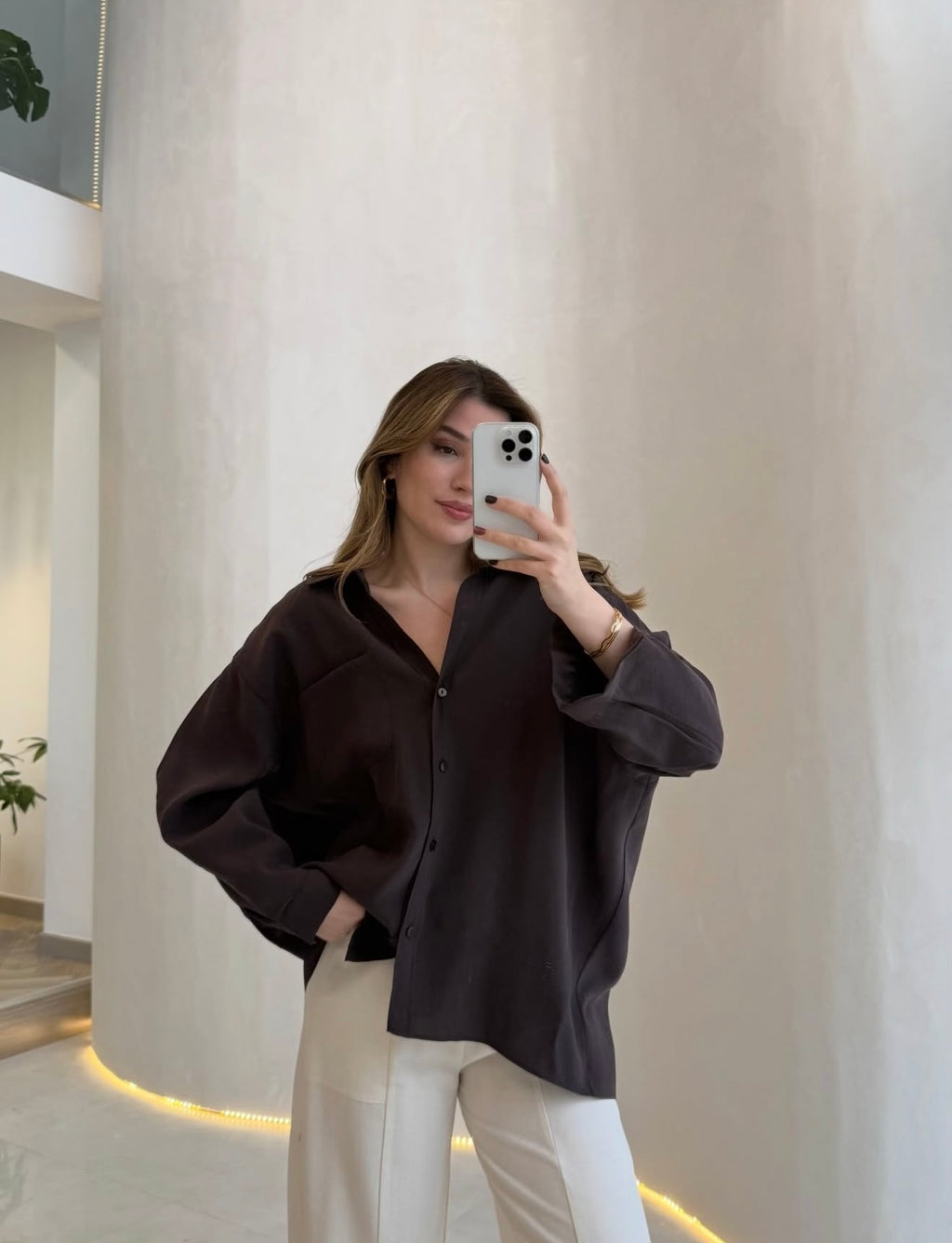 Tencel Shirt - Brown