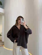 Tencel Shirt - Brown