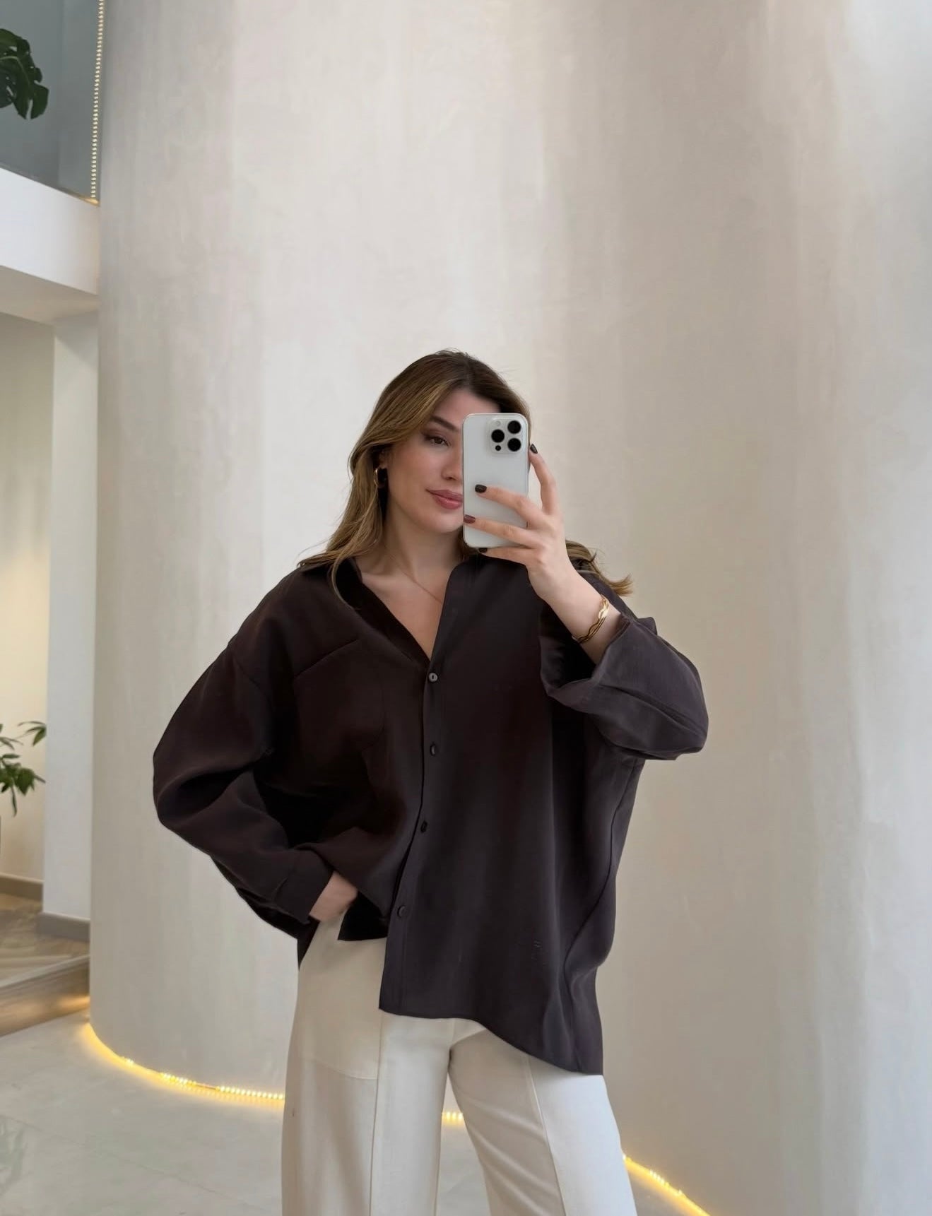 Tencel Shirt - Brown