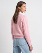 Classic Knit Sweater - Pink