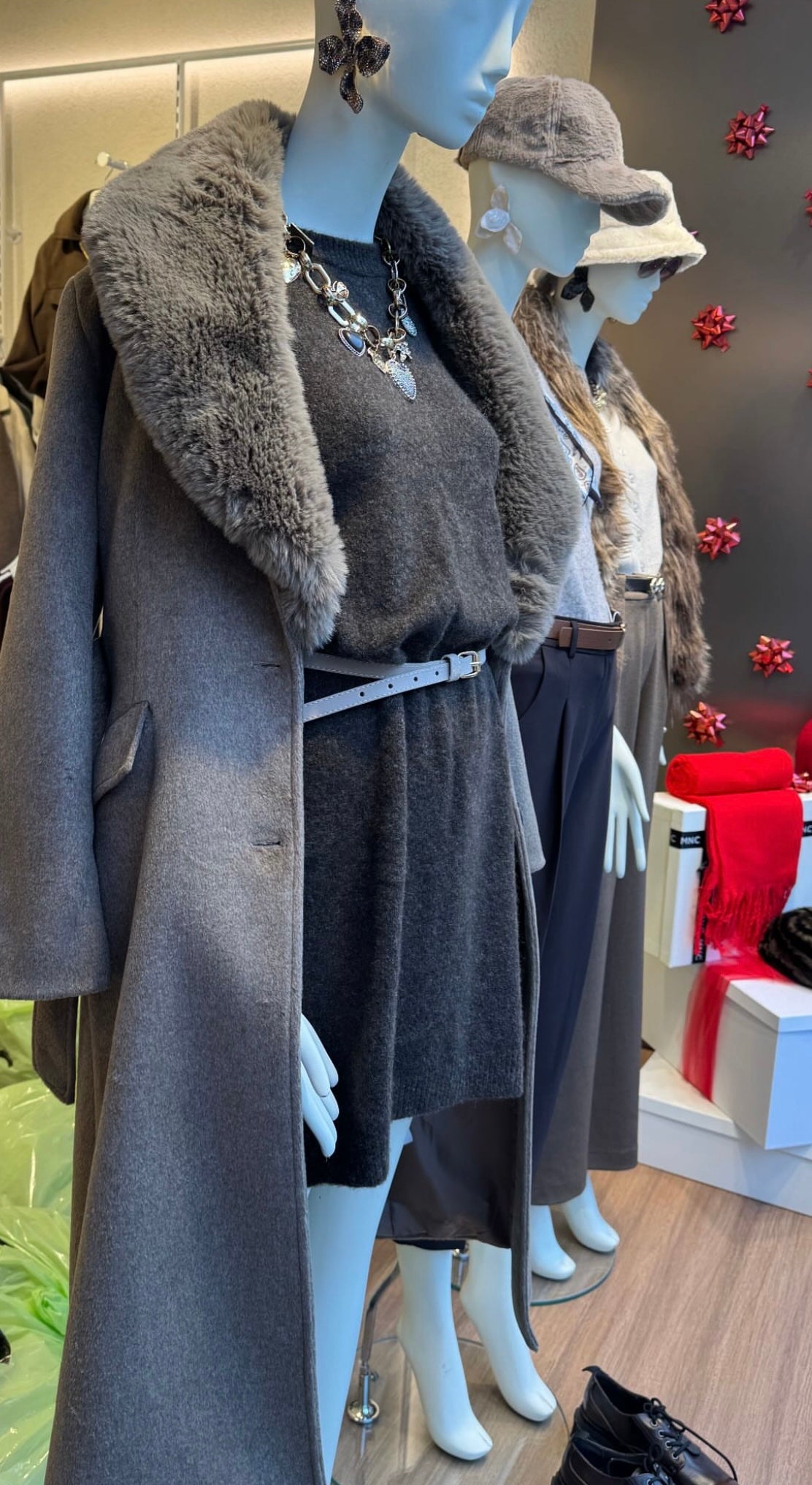 Premium Coat with Fur Collar