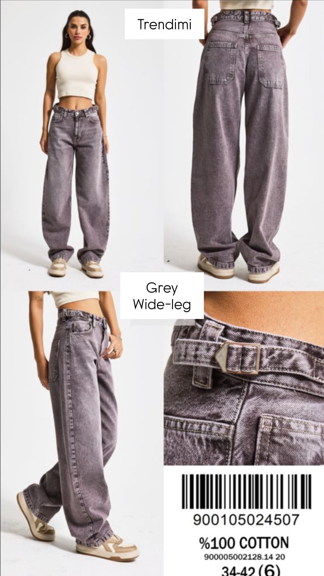 SS Grey Wide Leg