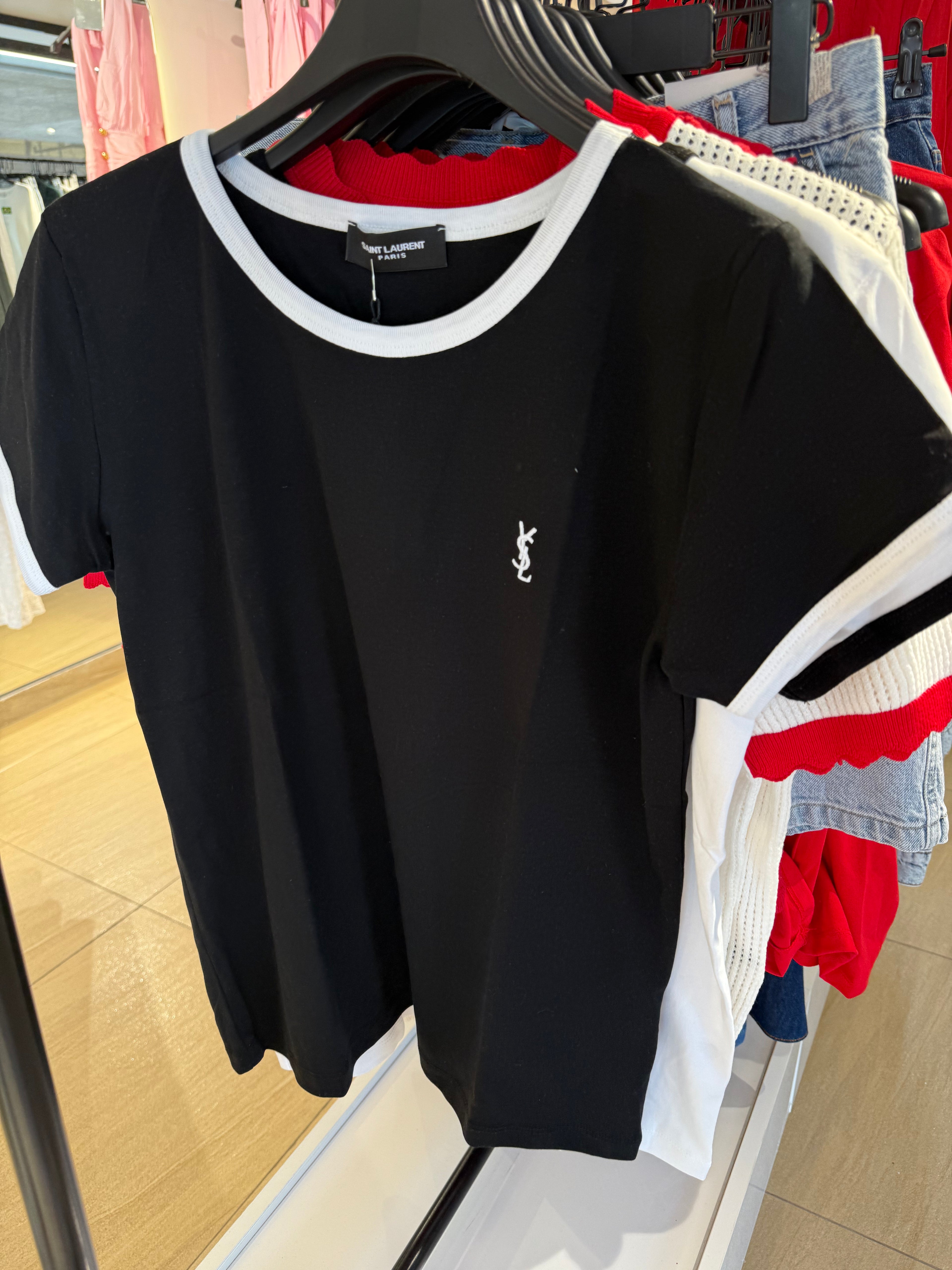Contrast Tee – Black