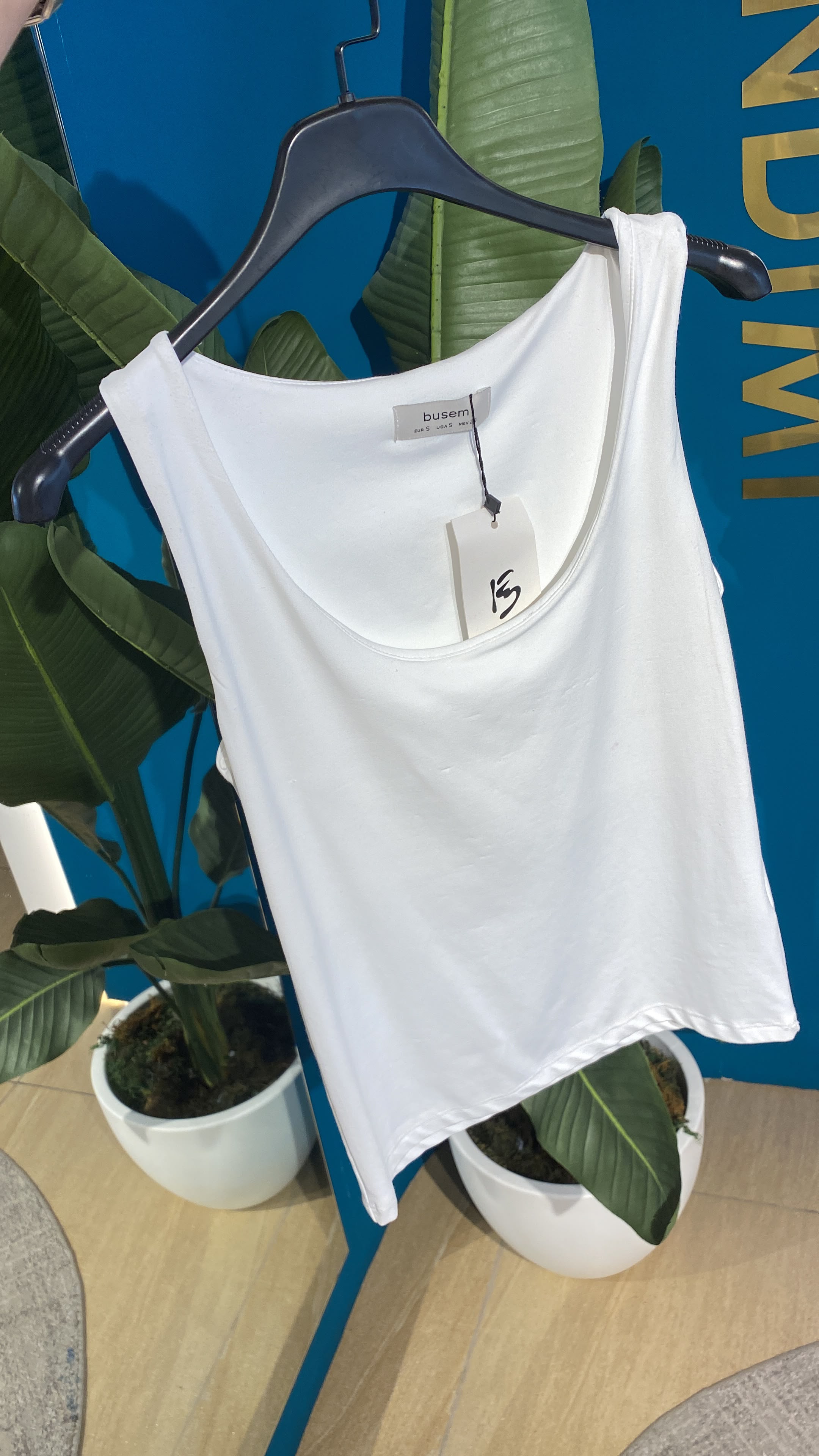 Lycra Tank Top - White