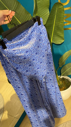 Blue Mosaic Satin Set