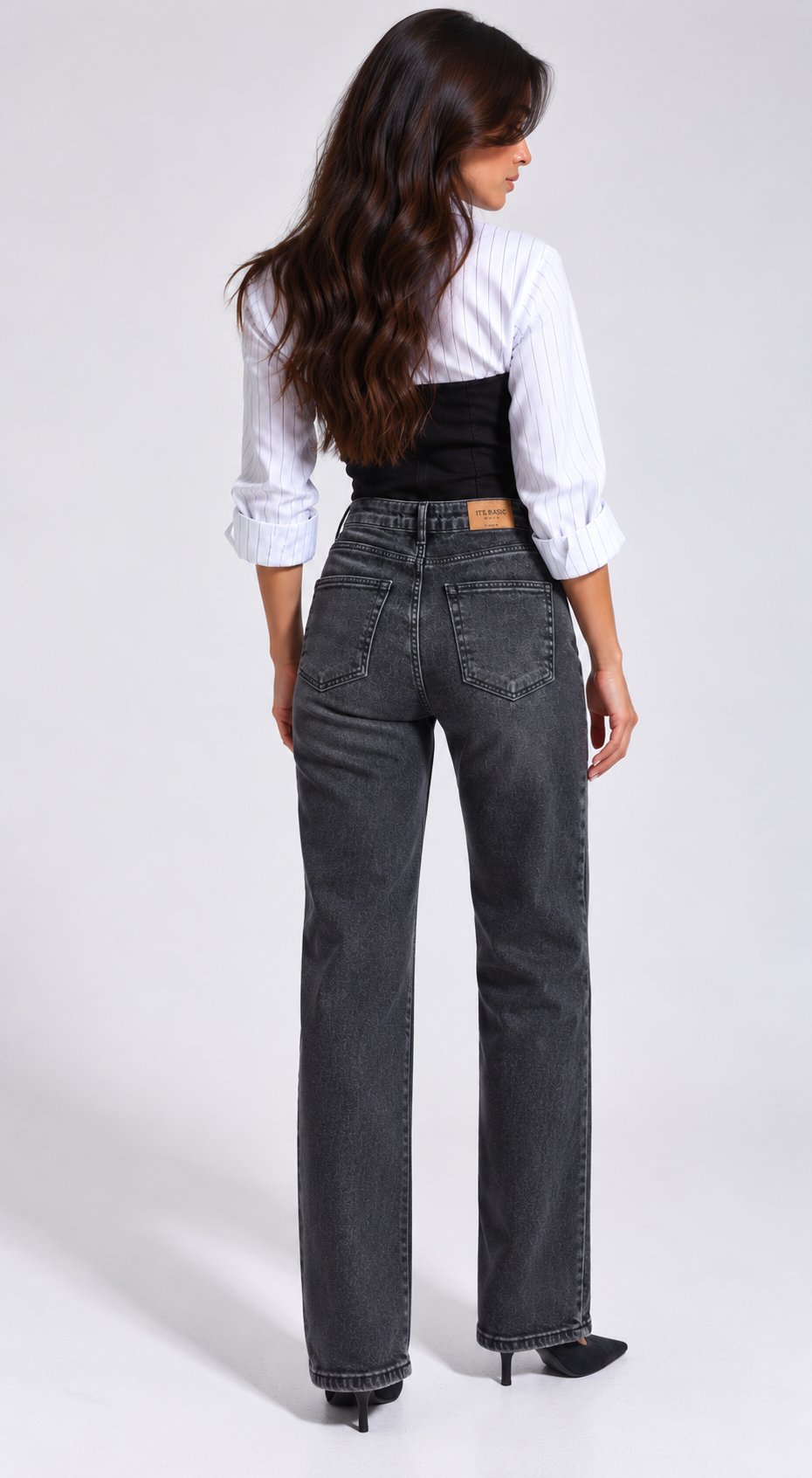 Black Straight Jeans