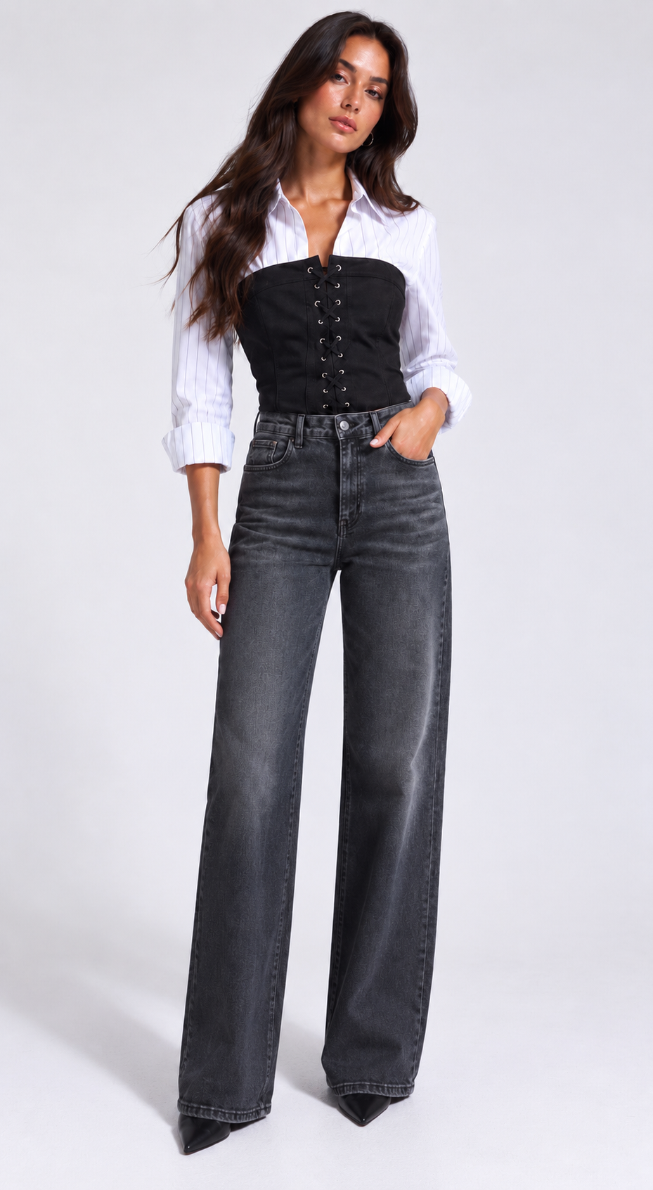 Black Straight Jeans