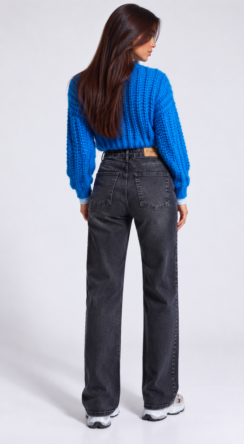 Vintage Black Straight Jeans