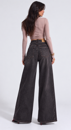 Brown Palazzo Jeans