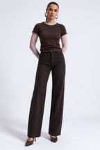 Classic Straight Brown Jeans