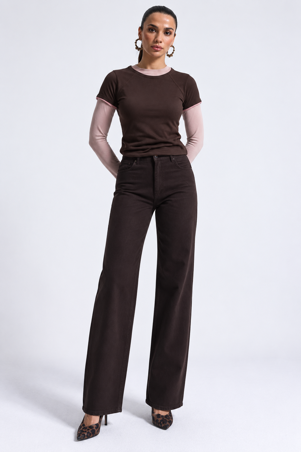 Classic Straight Brown Jeans