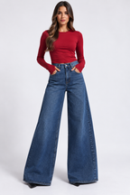 Blue Palazzo Jeans