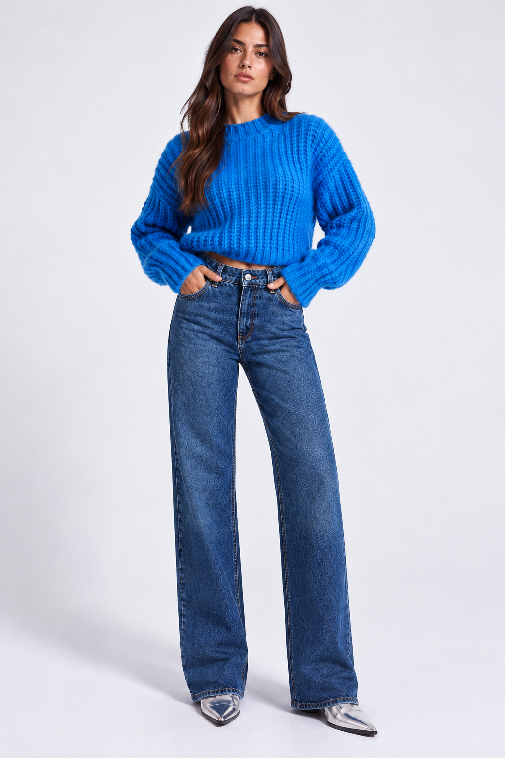 Straight Medium Blue Jeans