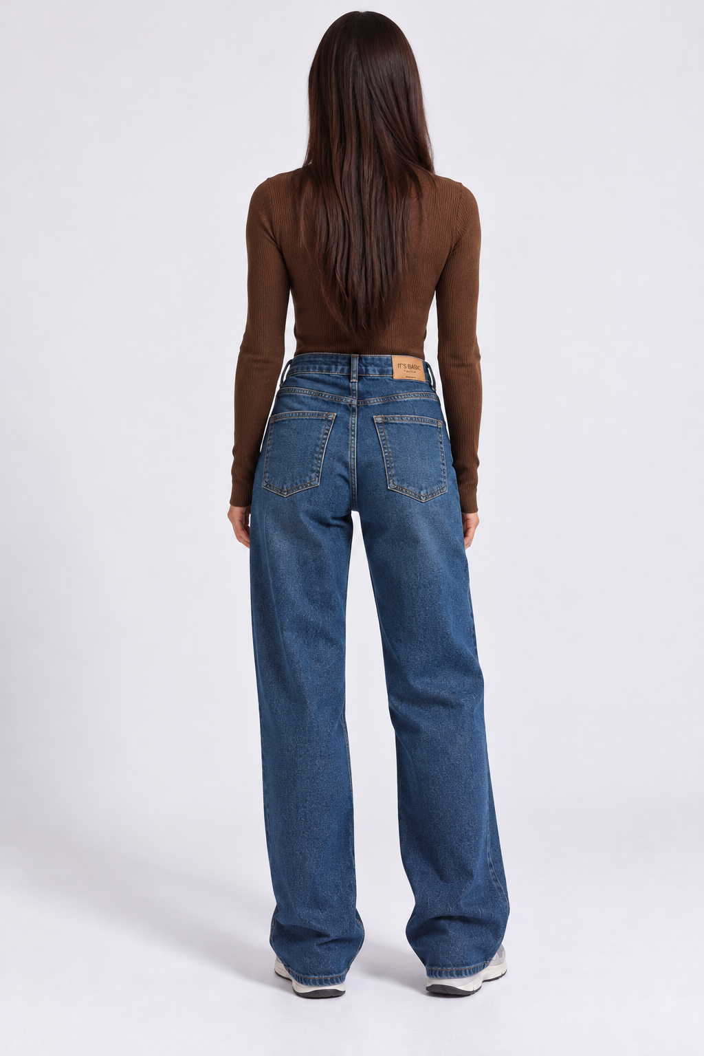 Blue Wash Loose Jeans