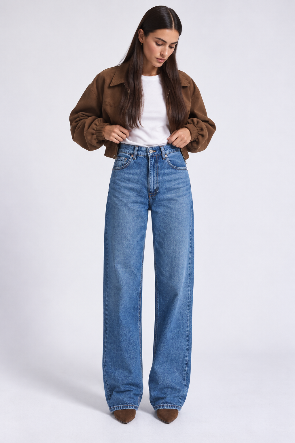 Straight Light Blue Jeans