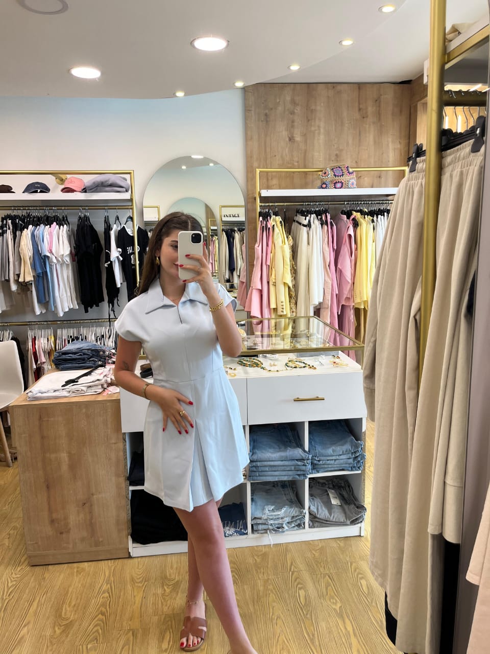 Blue dresss