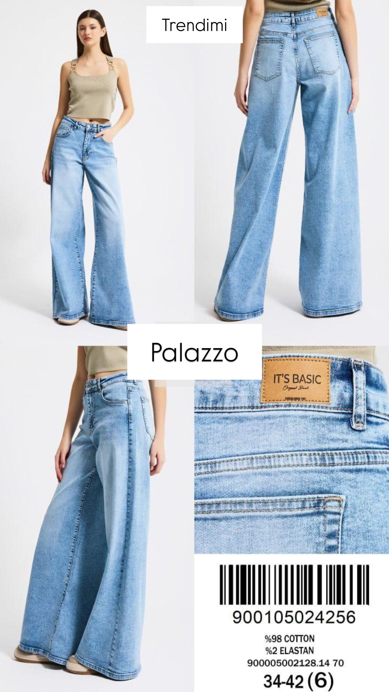 Jeans Blue Palazzo