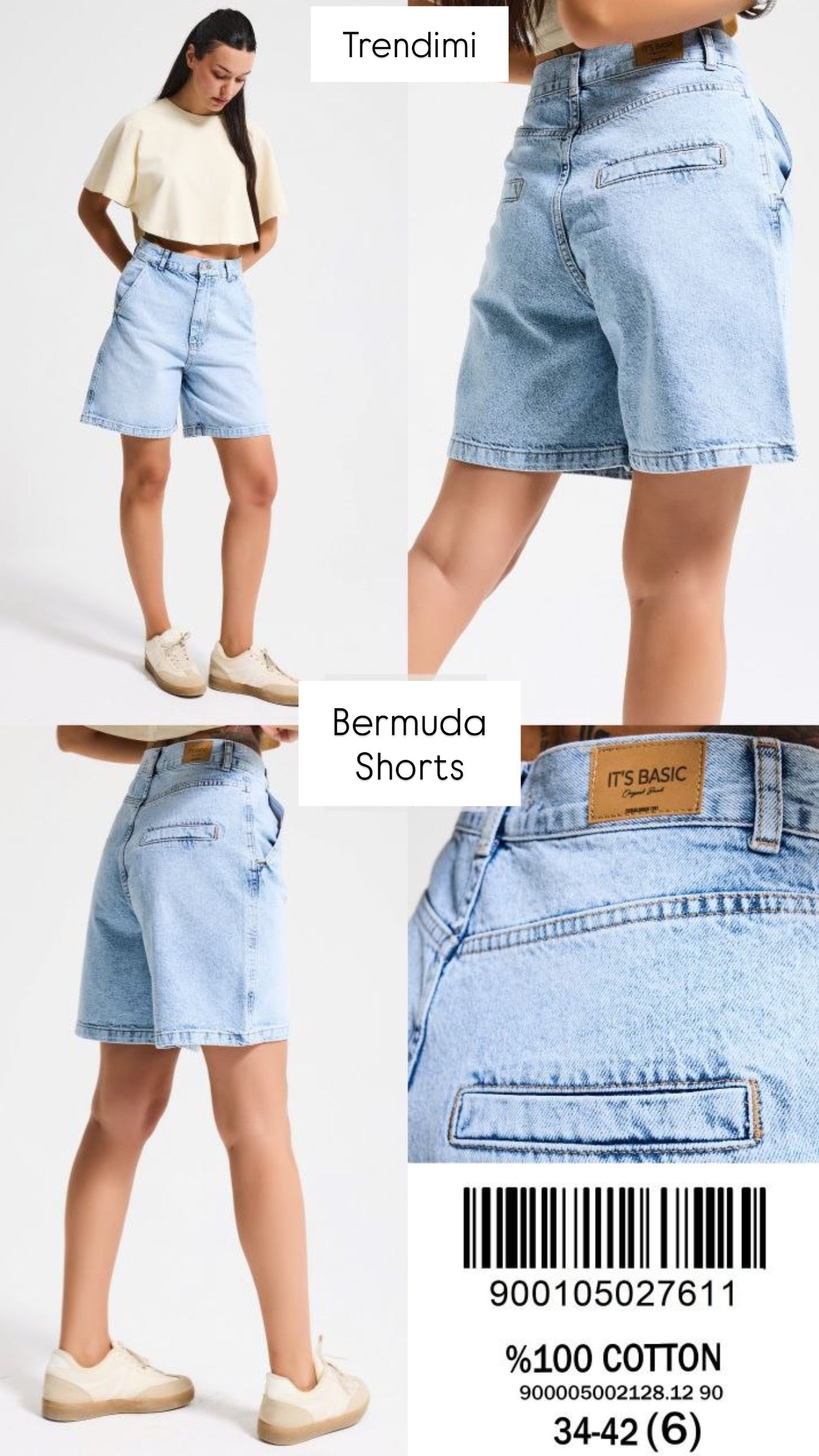 Denim Bermuda