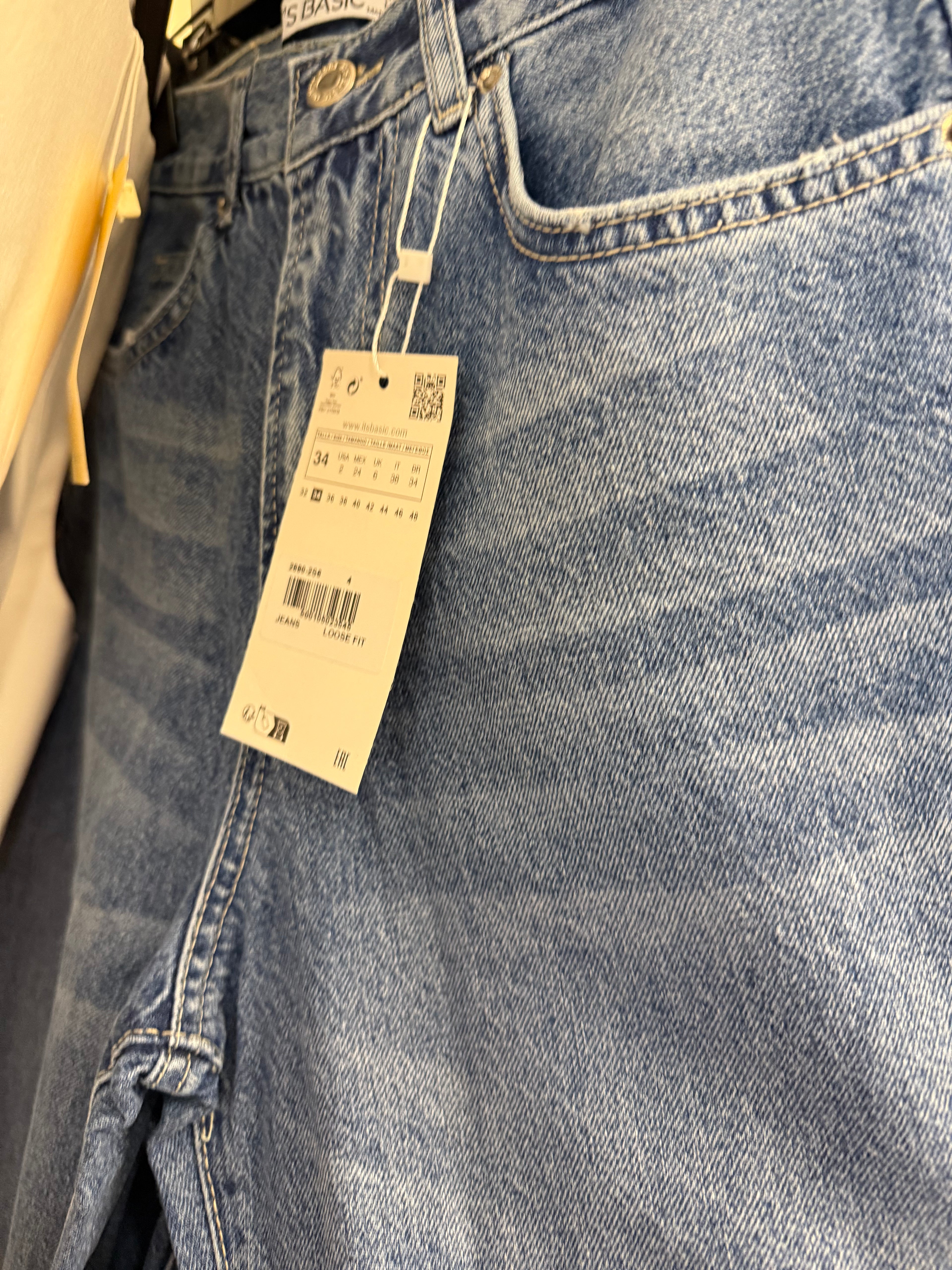 Blue Loose Fit Jeans